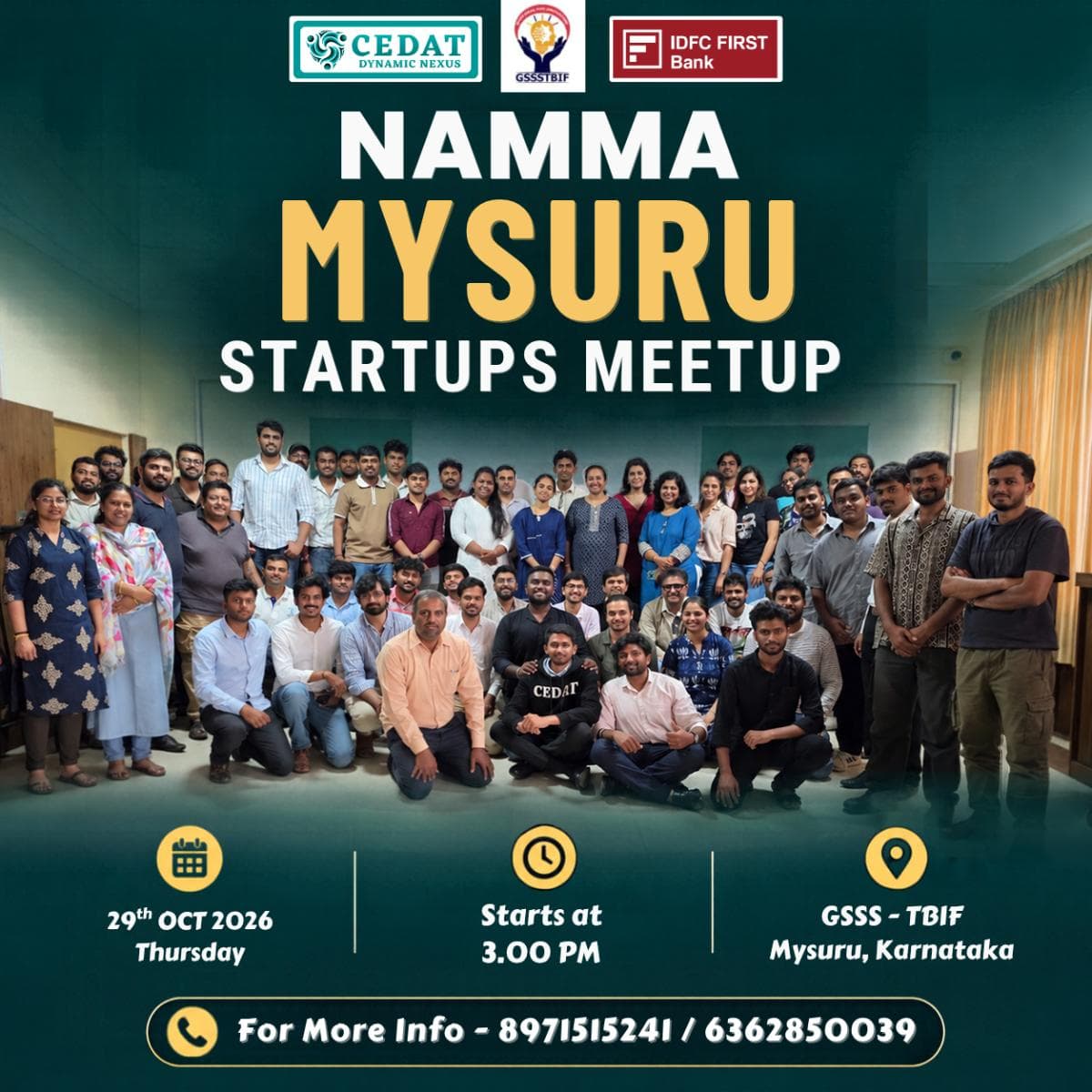 Namma Mysuru Startups Meetup by CEDAT